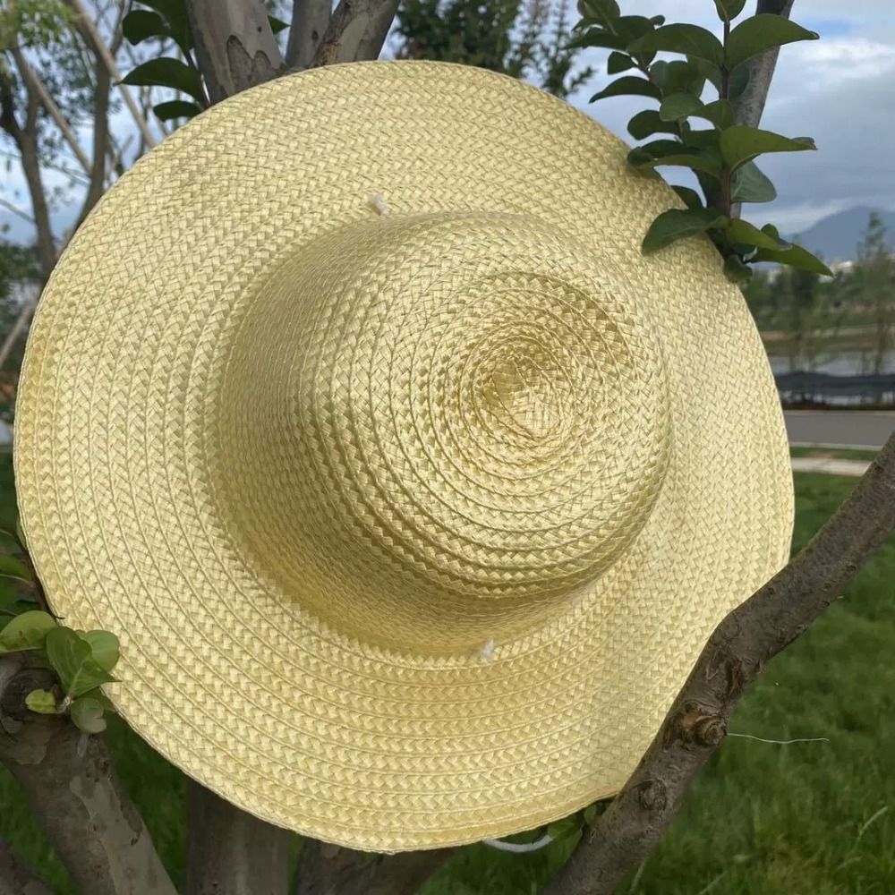 Summer Wide Brim Straw Hat wit - огляд і ціна Bucket Hat Straw