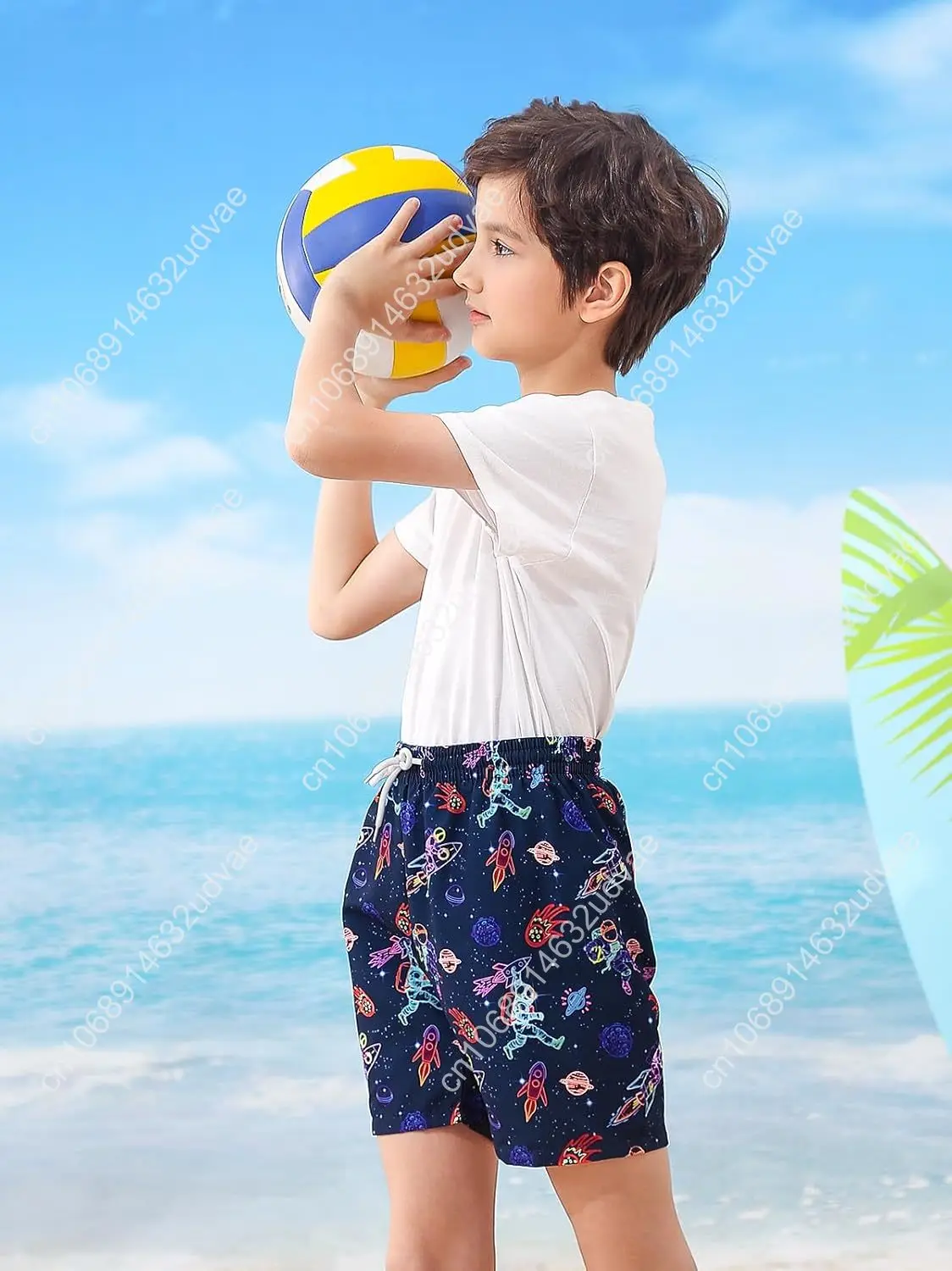Little Boys Swim Trunks with B - огляд і ціна Swim Trunk Quick Dry